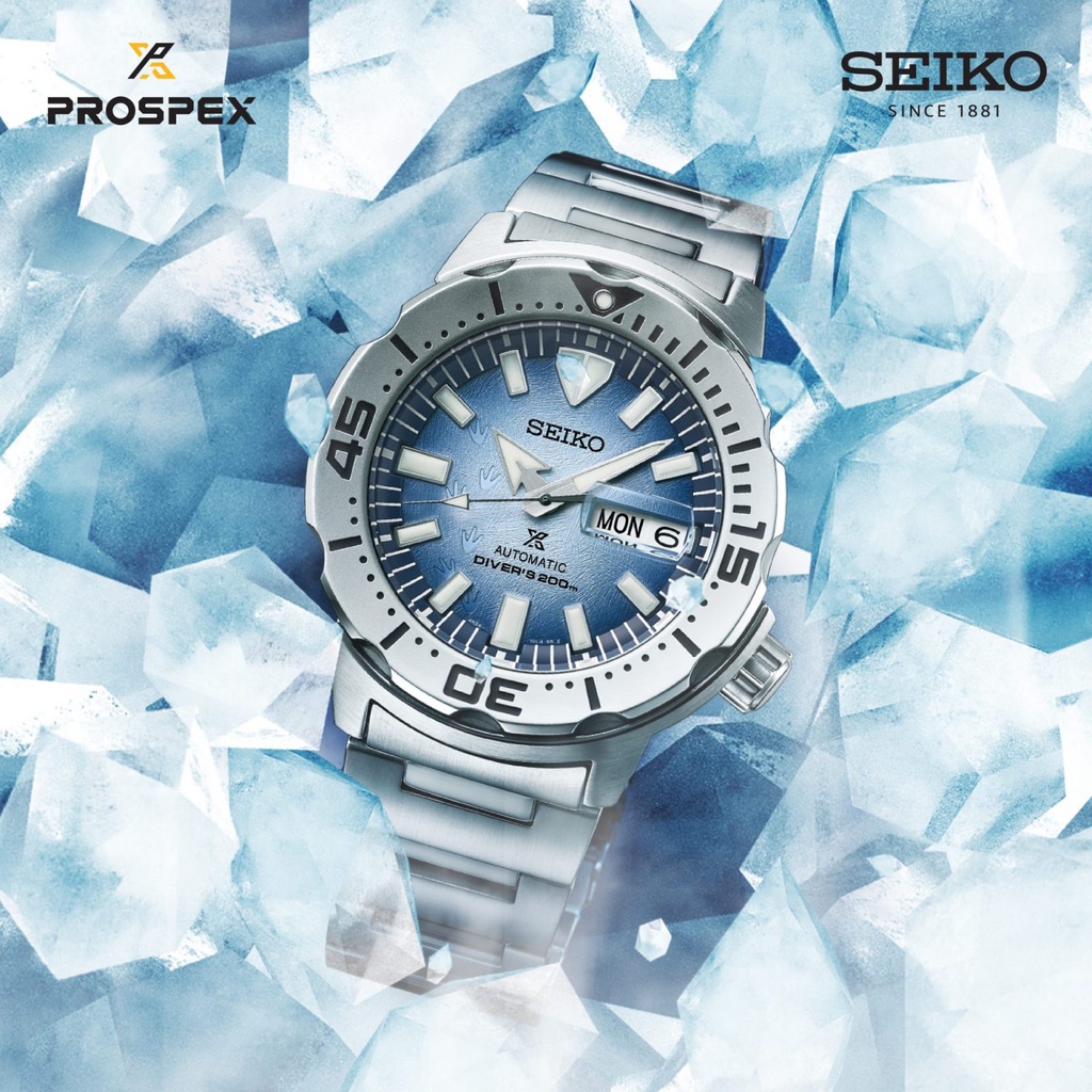 นาฬิกาข้อมือ SEIKO Prospex Antractica Monster Save the Ocean Special Edition Automatic Men's Watch SRPG57K1