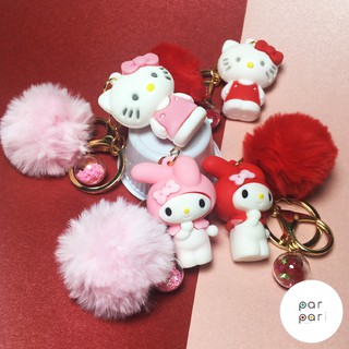 พวงกุญแจคิตตี้(Hello Kitty)&amp;มายเมโลดี้(My Melody)