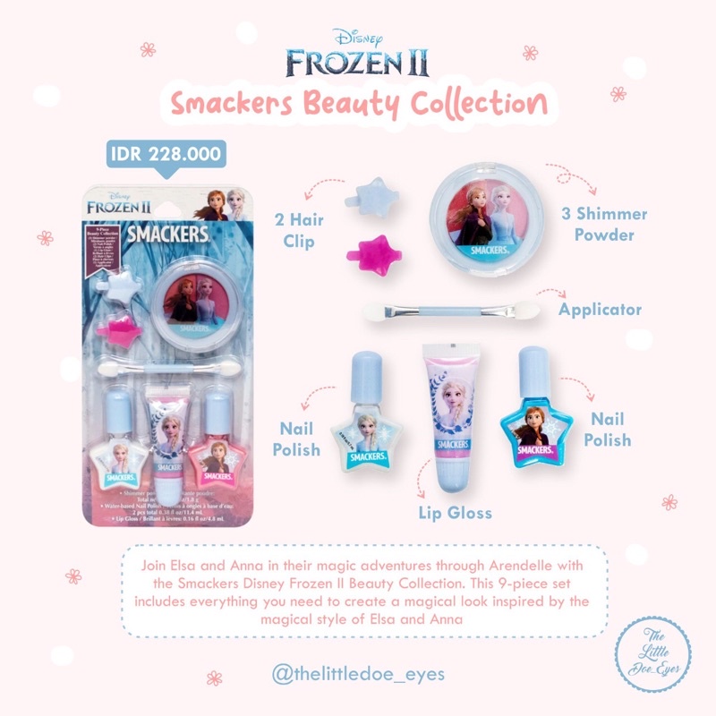 Smackers Frozen II Beauty Collection ชุดแต่งหน้าสําหรับเด็ก