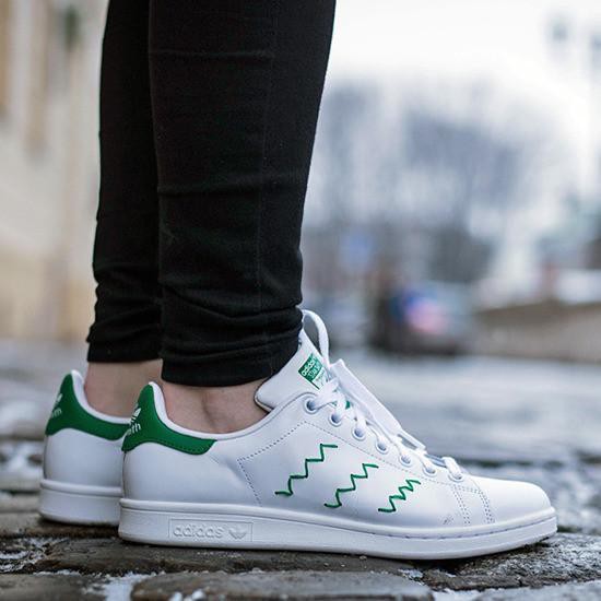 stan smith zig zag blue
