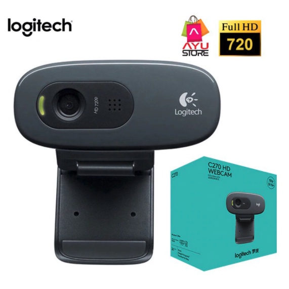 Logitech กล้องเว็บแคม รุ่น C270 HD 720P Webcam ของแท้100% มีการรับประกัน