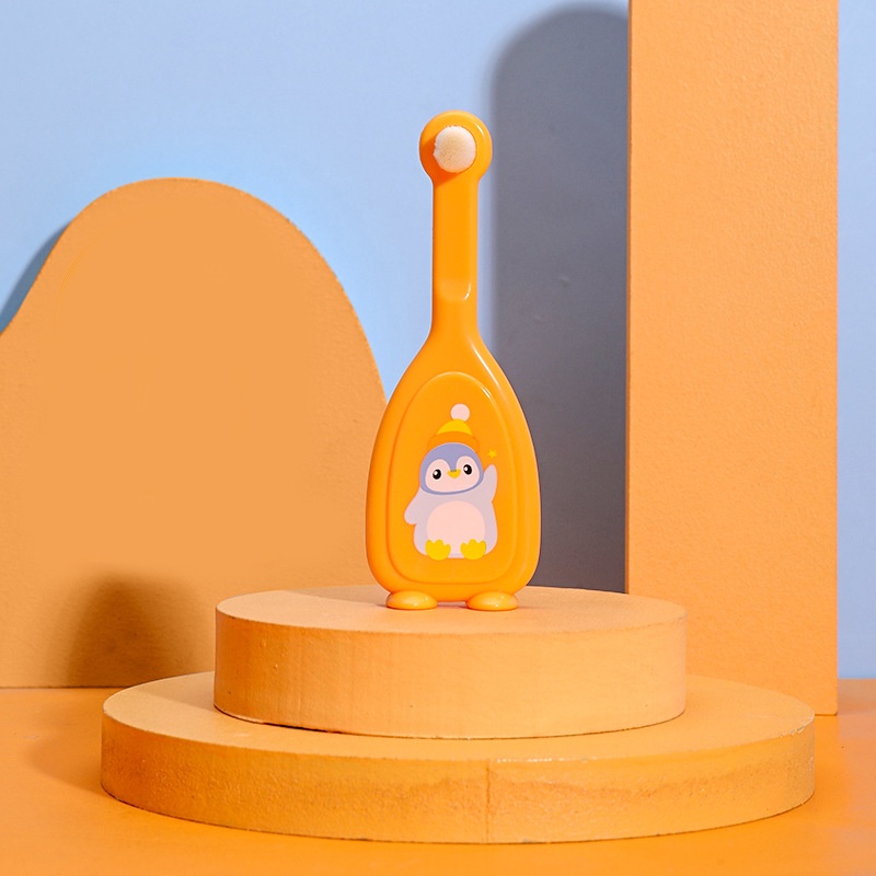 DTXmarket แปรงสีฟันขนแปรงนุ่ม แปรงสีฟันสำหรับเด็ก (เพนกวิน) 1-2ขวบ ของใช้เด็ก