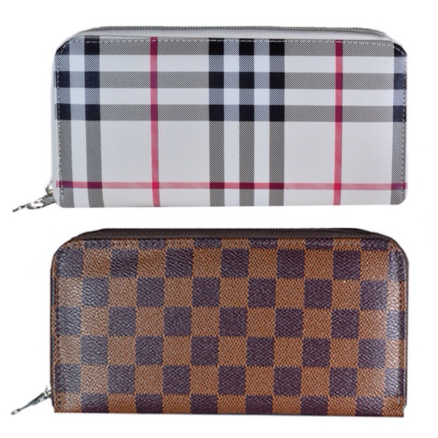 กระเป๋าสตางค์ กระเป๋าสตางค์ใส่มือถือ Iphone6Plus สีครีม L รุ่น Burberry/Dam