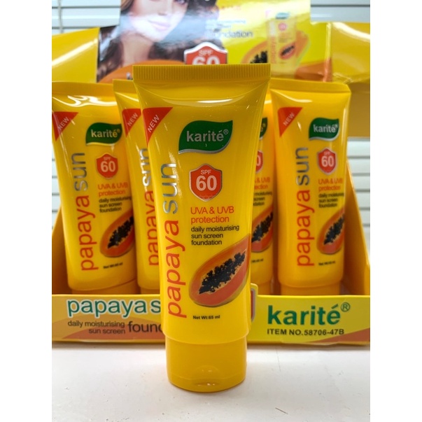 ครีมกันเเดด Karite Papaya Sun Screen