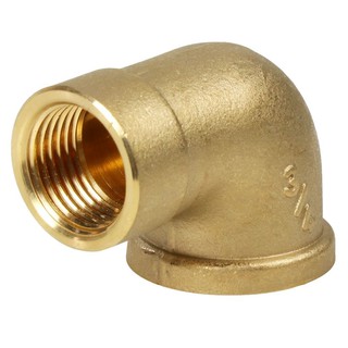 Joints REDUCING ELBOW FF BRASS SOCKET CITY 3/4"X1/2" Pipe fitting Water supply system ข้อต่อ ข้องอลด 90 เกลียวในเกลียวใน