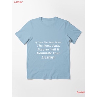 Luner เสื้อยืดลำลอง The quote of legend Essential T-Shirt Sports T-shirt