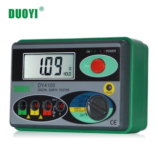 DUOYI DY4100 Megger Meter เครื่องวัดความต้านทานแบบดิจิตอล 0-2000 Ohm