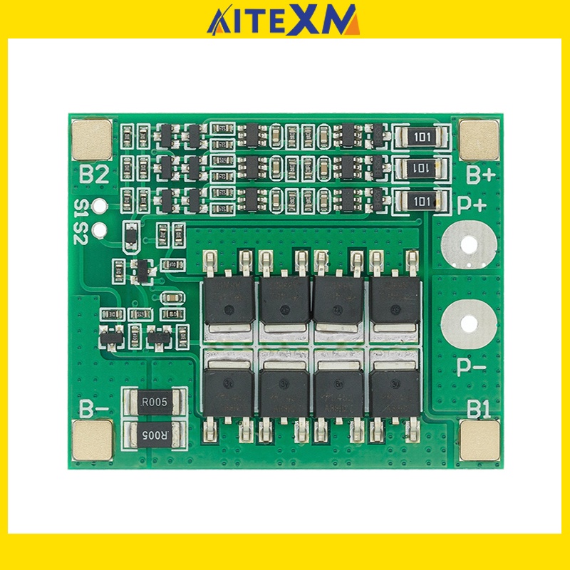 3s 25A li-ion 18650 BMS PCM บอร์ดป้องกันแบตเตอรี่ BMS PCM พร้อมสมดุล สําหรับโมดูลเซลล์แบตเตอรี่ li-i
