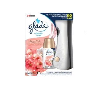 (ึเก็บโค้ดส่งฟรีหน้าร้าน)glade เกลด น้ำหอมออโต้ สเปรย์ (ตัวเครื่อง + รีฟิล + ถ่าน2เม็ด) มี 5 กลิ่น