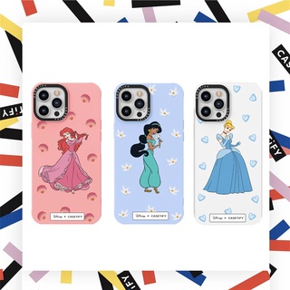 Casetify เคสโทรศัพท์ซิลิโคน TPU ลายเจ้าหญิงดิสนีย์ แอเรียล จัสมิน ซินเดอเรลล่า สําหรับ For iPhone 7 8 Plus X XS XR 11 12 13 Pro Max