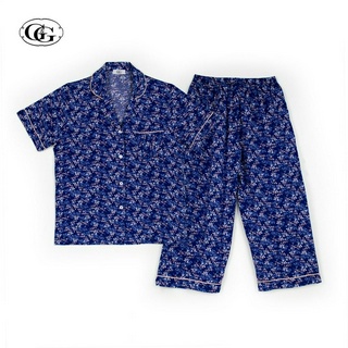 G&amp;G Nightwear รุ่น EN6P29 ชุดนอน เสื้อแขนสั้น + กางเกงขา 4 ส่วน ชุดนอน Spun Rayon