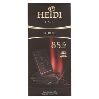 ไฮดี้ช็อกโกแลตเข้มข้น85เปอร์เซ็น 80กรัม Heidi rich chocolate 85 percent 80 g.