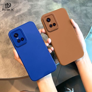 เคสซิลิโคนนิ่ม TPU ขอบตรง สีพื้น สำหรับ VIVO V25 V23 Pro V25E V23E Y16 Y22 Y35 Y77 T1 4G 5G 2022