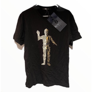 เสื้อยืดคอกลมStar Wars collection C-3PO Jaspal เสื้อยืด แท้ ของใหม่ ป้ายราคาอยู่ครบ หาไม่ได้แล้วS-4XL