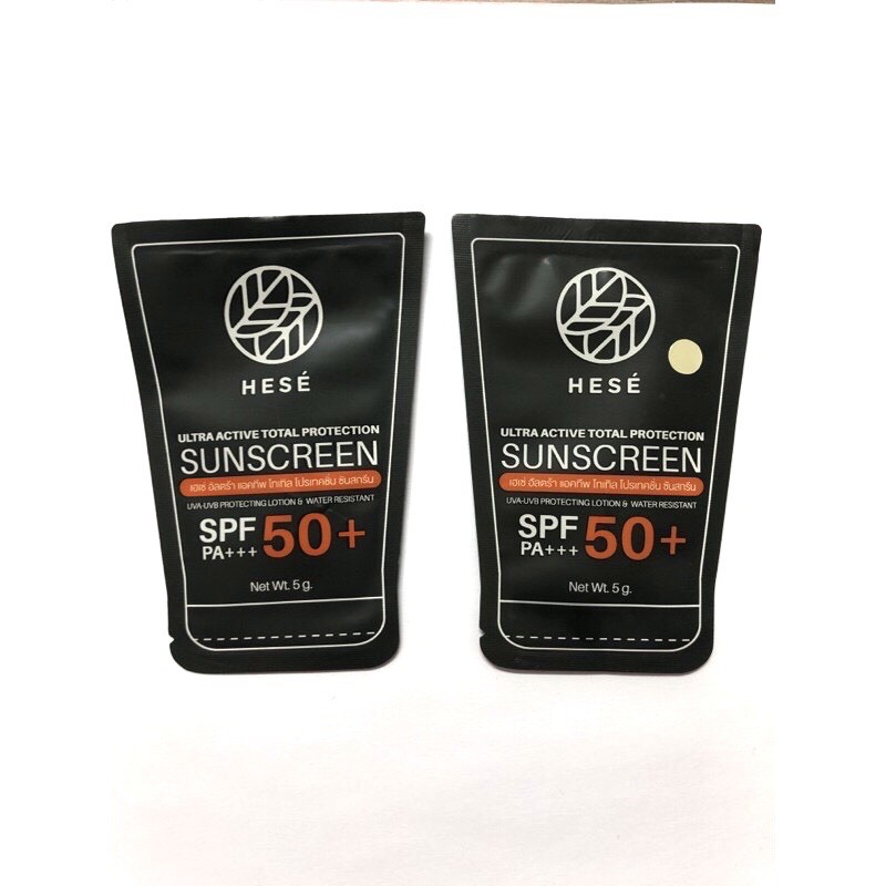 🔥ครีมกันแดดแบบซอง🔥 #HESE พกพา5g ทนน้ำทนเหงื่อ เล่นกีฬากลางแจ้งเอาอยู่