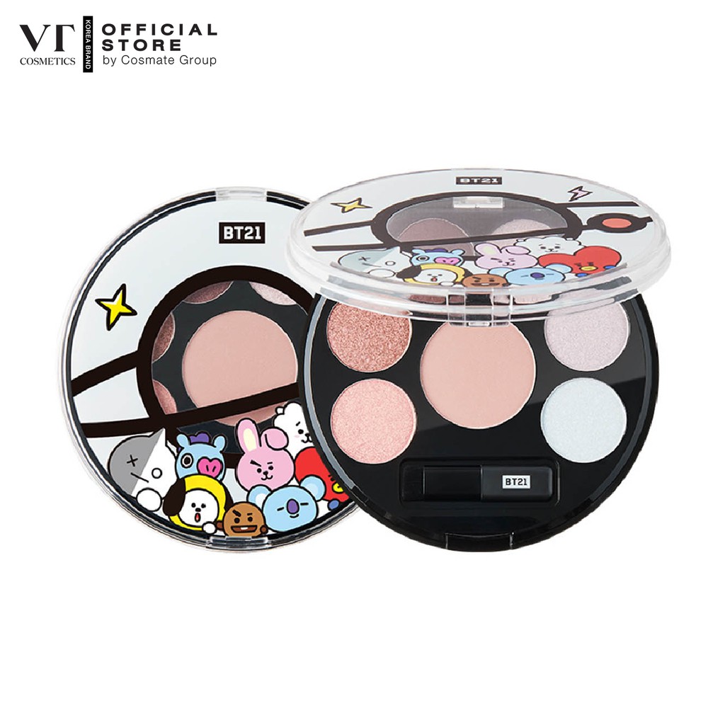 บีที อายแชโดว์ โทนสีกุหลาบ เท่ๆ BT21 EYESHADOW PALETTE