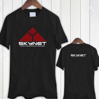 เสื้อยืด พิมพ์ลาย Skynet Cyberdyne Systems Terminator 2 ด้าน สําหรับผู้ชาย และผู้หญิง