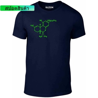 เสื้อยืดผู้ชาย Cannabis MOLECULE-Weed Bong