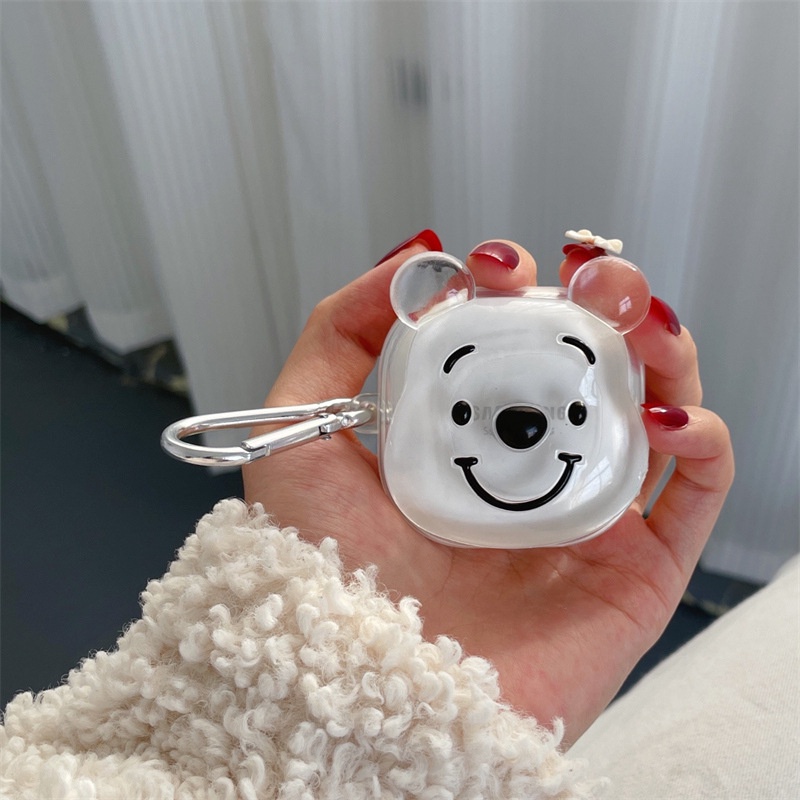 สําหรับ Samsung Galaxy Buds Core / Buds Live / Buds FE หมีน่ารักฝาครอบป้องกันสําหรับ Samsung Buds 2 