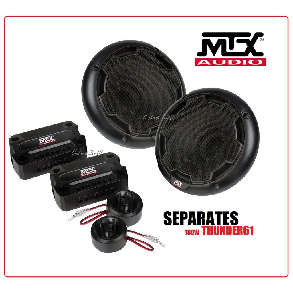 MTX SEPARATES THUNDER61 ลำโพงรถยนต์ แยกชิ้น 6.5นิ้ว 2Way/ทาง 180W  MTX SEPARATES รุ่น THUNDER61 (สิน