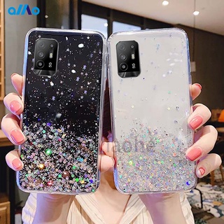 เคสโทรศัพท์มือถือซิลิโคนลายดาวสําหรับ Oppo Reno6 Z Reno6 Pro+ 5G A54 A94 A15 Reno5 5G Find X3 Pro