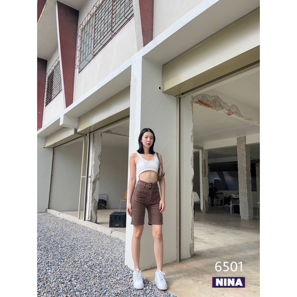 NN-ST  6501 กางเกงยีนส์ขาสามส่วนผ้ายืดหยุ่นงานดี  แต่งขอบยื่นกระดุมทองเอวสูงปรี๊ด เก็บทรงเก็บ ราคา ถูกที่สุด ดีลบีเคเค แกลเลอรีภาพที่ 6