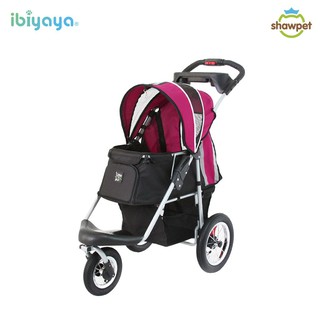 Ibiyaya รถเข็นสุนัข แบบ3ล้อ FS801 Turbo pet Jogger รับน้ำหนักได้ 20 Kg.