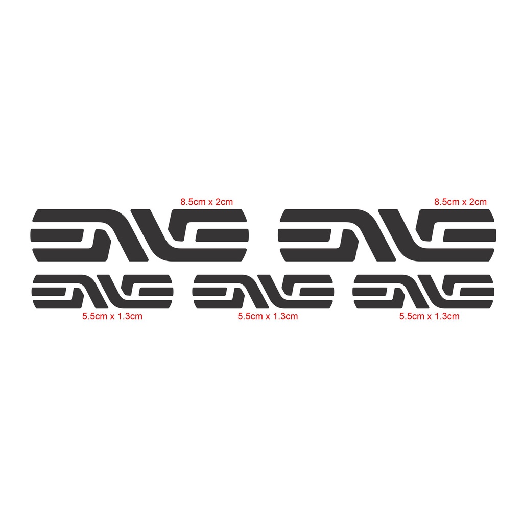 [ใหม่] ENVE 5 ชิ้นใหม่ไวนิลตัด MTB จักรยานขี่จักรยานโลโก้ส้อมสติกเกอร์กรอบจักรยานเสือหมอบ basikal