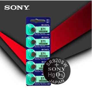 SR920SW ถ่านกระดุม Sony รุ่น SR920SW AG6 LR920 171 371 L921 LR69 SR920 1.55 V