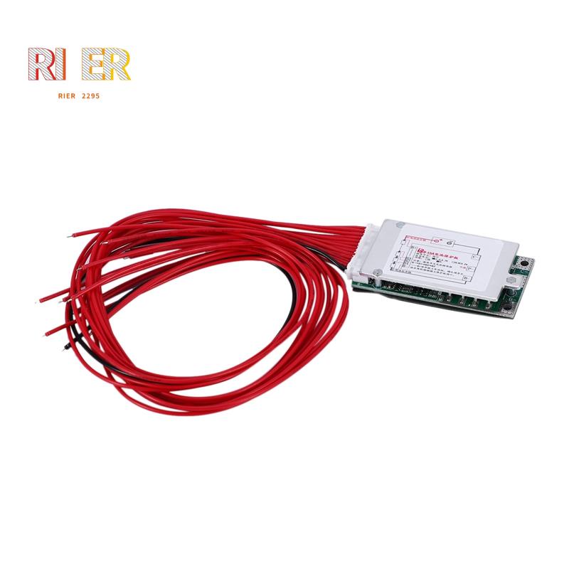 13s 48V 15A Li-Ion Lipolymer แบตเตอรี่ป้องกัน BMS บอร์ด PCB พร้อมฮีทซิงค์สําหรับ E-Bike EScooter