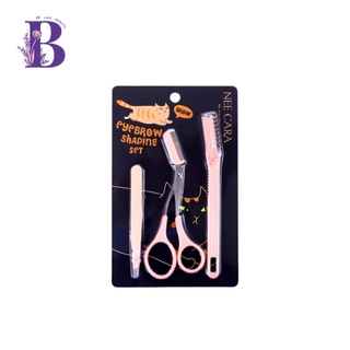 N209 NEE CARA นีคาร่า EYEBROW SHAPING SET เซ็ตแต่งคิ้ว ที่กันคิ้ว