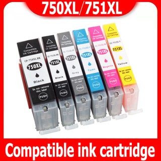 PGI 750 CLI 751 หมึก PGI 750XL CLI 751XL สีดำ PGI750XL CLI751XL ตลับหมึกสำหรับ Canon MG5470  MG5670  MG6370  MG6470