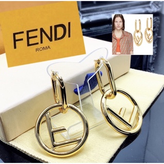 ต่างหู Fendi แบบห่วง งานแบรนด์ Hi-End