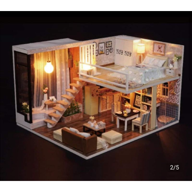 บ้านตุ๊กตาD42ห้องโมเดริน์ 2 ชั้น