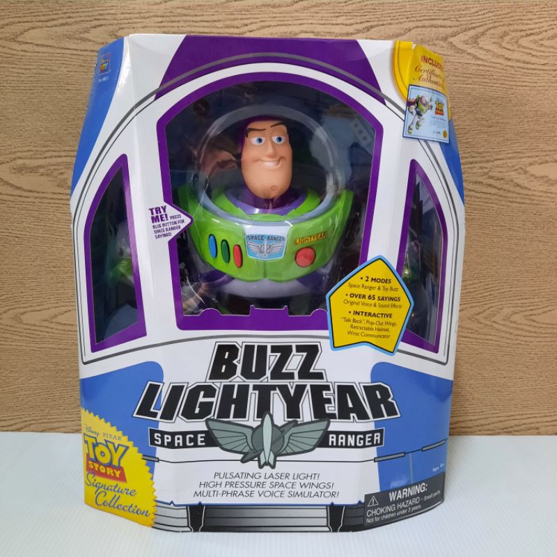 Toy Story Signature Collection Buzz Lightyear Space Ranger - Thinkway ...