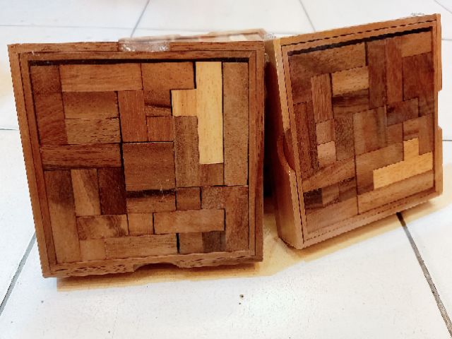 เกมส์ต่อไม้ปริศนา บล็อคต่อไม้ เกมส์สี่เหลี่ยมพิศวง เทอทีสไม้ Tetris Puzzle - รูปที่ 3