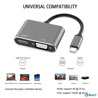 USB C HDMI VGA Adapter Type C to HDMI