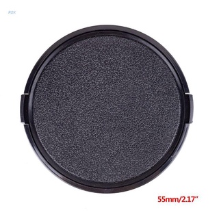 ROX 55MM Universal Plastic Snap-on Front Lens Cap Protective Cover for Sony Canon Nikon Pentax DSLR Camera Filter Accessories