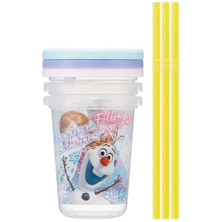 3ถ้วยมีหลอดฝาปิด 230ml. frozen Disney