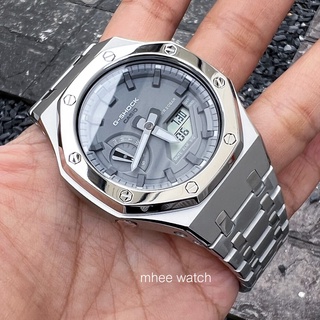 G-Shock AP Style Gentle Silver Grey Dial Stainless Steel Strap