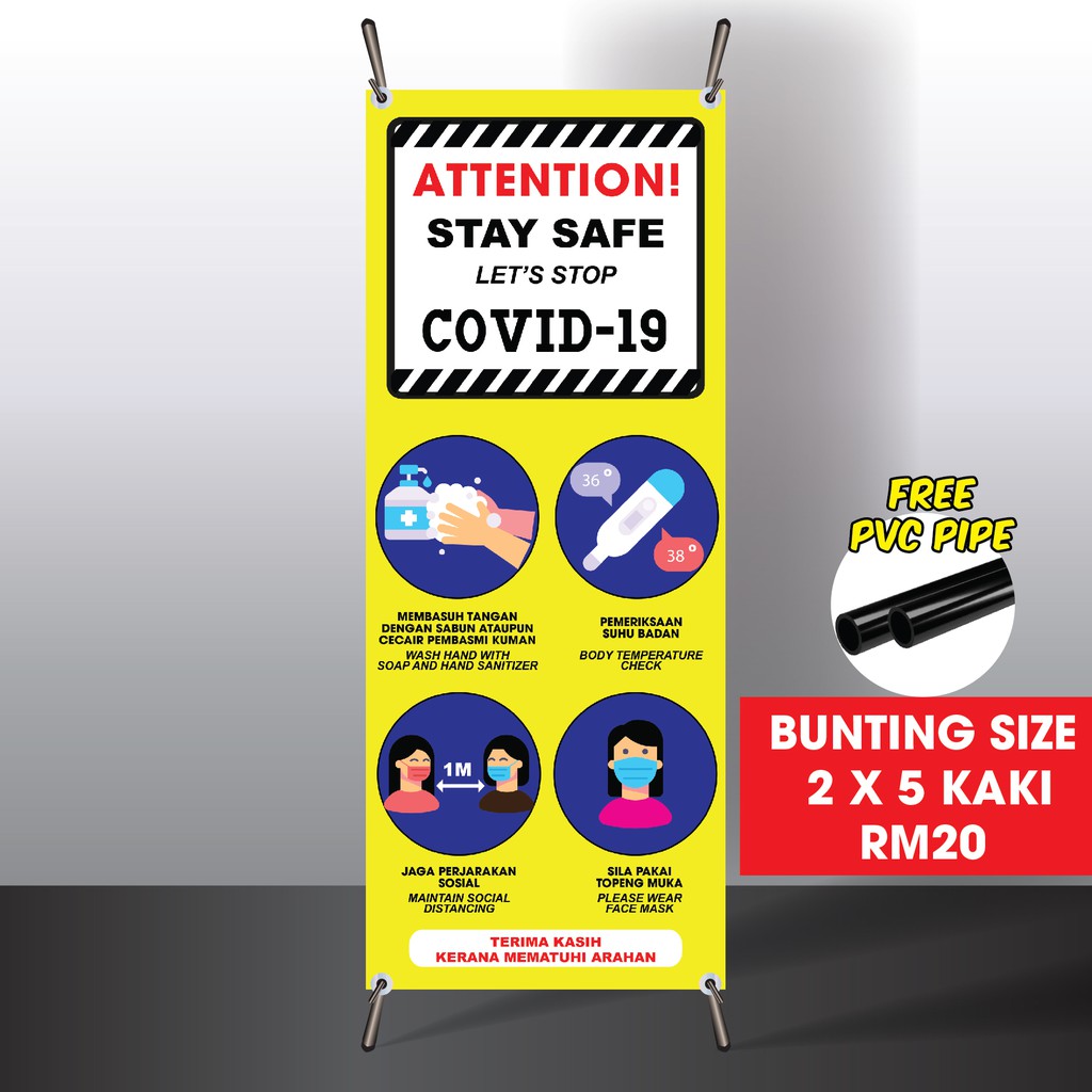BUNTING COVID-19 [BUNTING BANNER COVID 19]