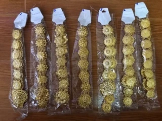 🔥🔥 Sale โคตรถูก 🔥🔥 ชุดไทยเด็กผู้หญิง รุ่นสไบลายลูกไม้(สไบ+โจง) รุ่นนี้มาใหม่จ้าาา