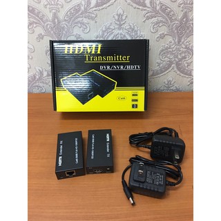 HDMI Extender over Cat5e CAT 6 Ethernet IP TCP สัญญาณ HDMI TO LAN Converter 1080 P 3D เครื่องส่งสัญญาณ HDMI TX RX 60M