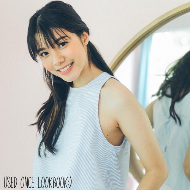 lookbooklookbook PIXIE top blue stripe (shop 650B)