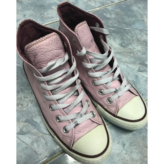 Used converse หนังสีชมพู