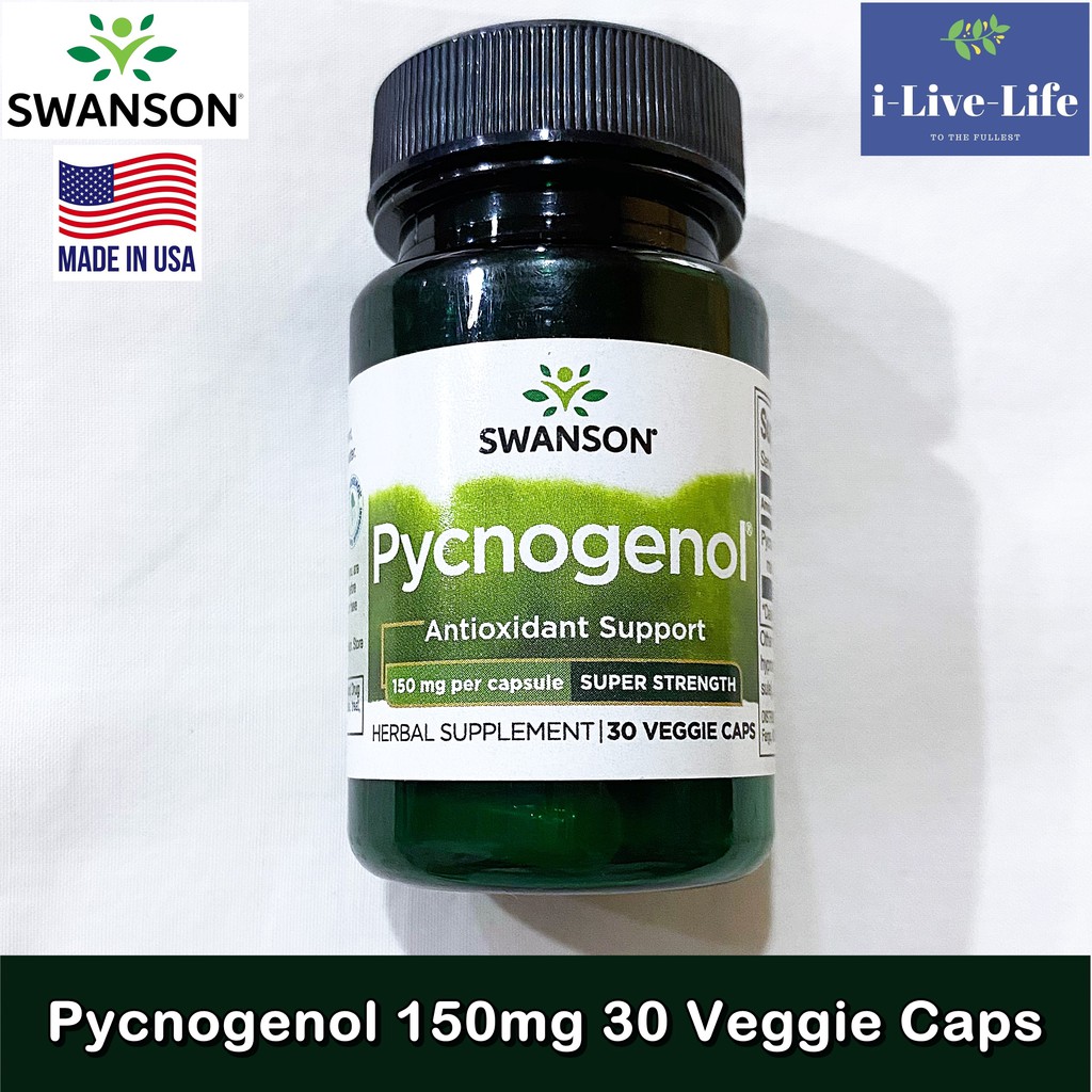 เปลือกสนฝรั่งเศสสกัด Pycnogenol 150 mg 30 Veggie Caps - Swanson สารสกัดเปลือกสนมาริไทม์