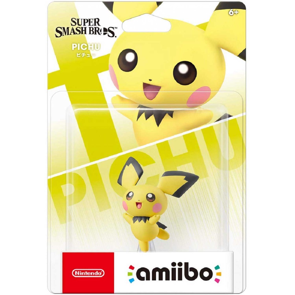 [พร้อมส่ง สต๊อกไทย]Amiibo: ตุ๊กตา Pichu สำหรับเกม Super Smash Bros (JP Original)