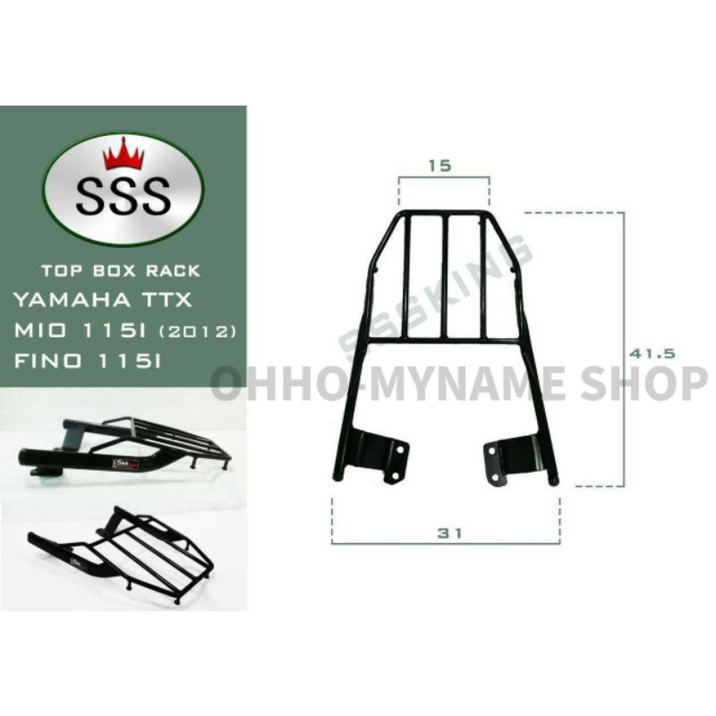 Small Mart x SSS KING แร็คท้าย /ตะแกรงท้าย รุ่น TTX MIO FIND ✅ (ที่ร้านมีทุกรุ่น) ❗❗ อย่าลืมกดส่งฟรี