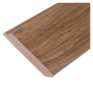 ไม้บัว อุปกรณ์ บัวพื้นMDF CROBERN 9.5x245x1.6 ซม. สีโอ๊ค อุปกรณ์ตกแต่งพื้น ผนัง วัสดุปูพื้น ผนัง MDF BASEBOARD CROBERN 9