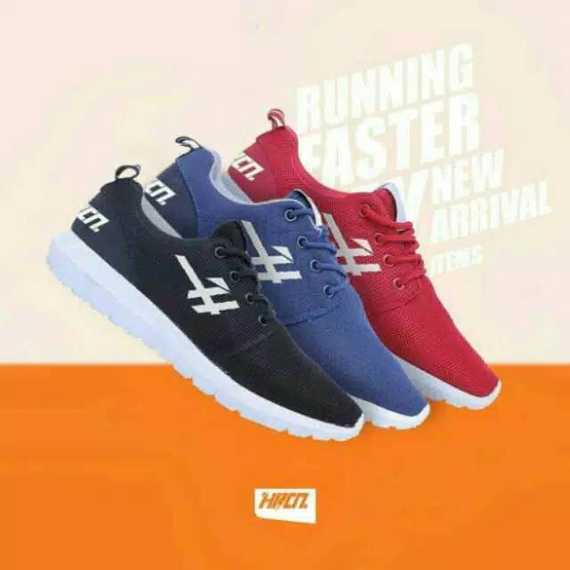 Born TO RUN รองเท้าผ้าใบผู้ชายสีแดง ชม. 5375